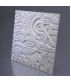 3D Дизайнерская панель из гипса EX-MACHINA B, 600*600мм, 0,36м2 Artpole