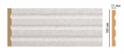 D201-19D Пилястра DECOMASTER D201-19D (100*11*2400мм) дюрополимер