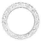 207426. зеркало Фелиция 70х70 см inside 50х50 см White Silver