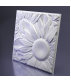 3D Дизайнерская панель из гипса SUNFLOWER, 500х500мм, 0,25кв.м Artpole