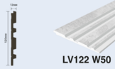  LV122 W50 Панель стеновая  (120мм х 12мм х 2.7м) полосы рейки дюрополимер HIWOOD