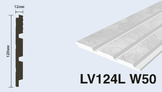  LV124L W50 Панель стеновая  (120мм х 12мм х 2.7м) полосы рейки дюрополимер HIWOOD