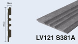  LV121 S381A Панель стеновая  (120мм х 12мм х 2.7м) полосы рейки дюрополимер HIWOOD