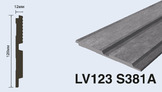 LV123 S381A  Панель стеновая  (120мм х 12мм х 2.7м) полосы рейки дюрополимер HIWOOD