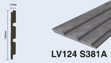  LV124 S381A Панель стеновая  (120мм х 12мм х 2.7м) полосы рейки дюрополимер HIWOOD