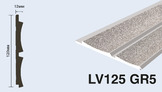  LV125 GR5 Панель стеновая  (120мм х 12мм х 2.7м) полосы рейки дюрополимер HIWOOD