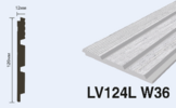  LV124L W36 Панель стеновая  (120мм х 12мм х 2.7м) полосы рейки дюрополимер HIWOOD