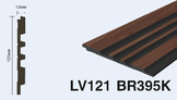 LV121 BR395K Панель стеновая  (120мм х 12мм х 2.7м) полосы рейки дюрополимер HIWOOD
