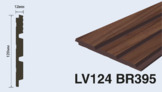  LV124 BR395 Панель стеновая  (120мм х 12мм х 2.7м) полосы рейки дюрополимер HIWOOD