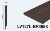  LV127L BR395K Панель стеновая  (120мм х 12мм х 2.7м) полосы рейки дюрополимер HIWOOD