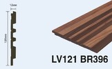  LV121 BR396K Панель стеновая  (120мм х 12мм х 2.7м) полосы рейки дюрополимер HIWOOD