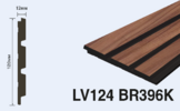  LV124 BR396K Панель стеновая  (120мм х 12мм х 2.7м) полосы рейки дюрополимер HIWOOD