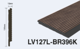  LV127L BR396K Панель стеновая  (120мм х 12мм х 2.7м) полосы рейки дюрополимер HIWOOD