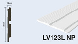  LV123L NP Панель стеновая  (120мм х 12мм х 2.7м) полосы рейки дюрополимер HIWOOD
