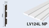  LV124L NP Панель стеновая  (120мм х 12мм х 2.7м) полосы рейки дюрополимер HIWOOD