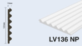  LV136 NP Панель стеновая  (120мм х 12мм х 2.7м) полосы рейки дюрополимер HIWOOD