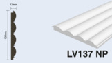  LV137 NP Панель стеновая  (120мм х 12мм х 2.7м) полосы рейки дюрополимер HIWOOD