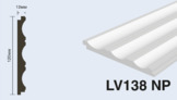  LV138 NP Панель стеновая  (120мм х 12мм х 2.7м) полосы рейки дюрополимер HIWOOD