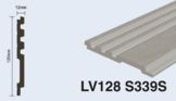  LV128 S339S Панель стеновая  (120мм х 12мм х 2.7м) полосы рейки дюрополимер HIWOOD