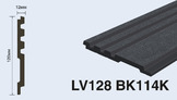  LV128 BK114K Панель стеновая  (120мм х 12мм х 2.7м) полосы рейки дюрополимер HIWOOD