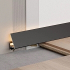Микроплинтус LED PLINTAL 5,9х18х20мм Чёрный матовый 2 метра (5 пружин в комплекте)