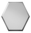 ССМ200х173 Зеркальна плитка Сота серебро матовое 200х173мм фацет 10мм