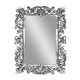 205994 Рама резная для зеркала Дамаск Премиум 90х120 см inside 57х87 см Silver