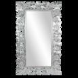 206102 зеркало Сиена 70х120 см inside 42х91 см White Silver