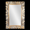 206117 зеркало Верона 80х120 inside 55х96 см White Gold