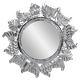 206129 Рама резная для зеркала Элегия Премиум 80х80 см inside 42х42 см Chrome Silver