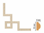 130C-3-18D Декоративный угловой элемент DECOMASTER 130C-3-18D (200*200мм) дюрополимер